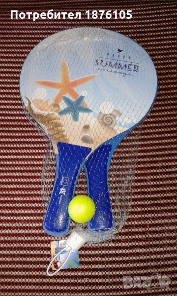 НОВИ дървени ракети за плажен тенис спорт , снимка 1