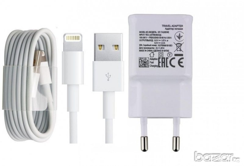  8 pin зарядно за iPhone 5 5s 5c 6 6 Plus iPod , снимка 1