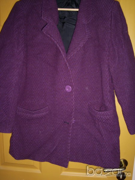 тъмно лилаво сако вълна, снимка 1