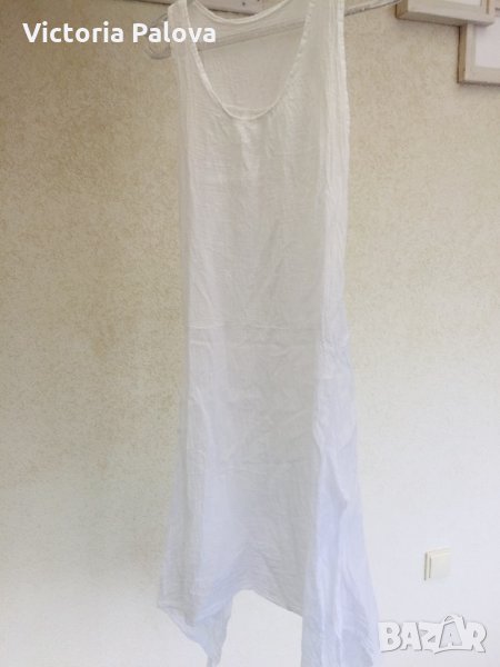 Марлена бяла рокля за плаж, снимка 1