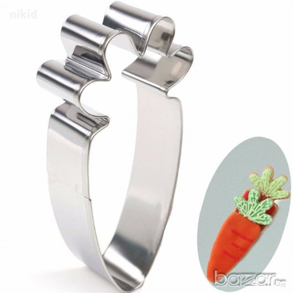 морков метален резец форма за украса декорация торта мъфин сладка бисквитка, снимка 1