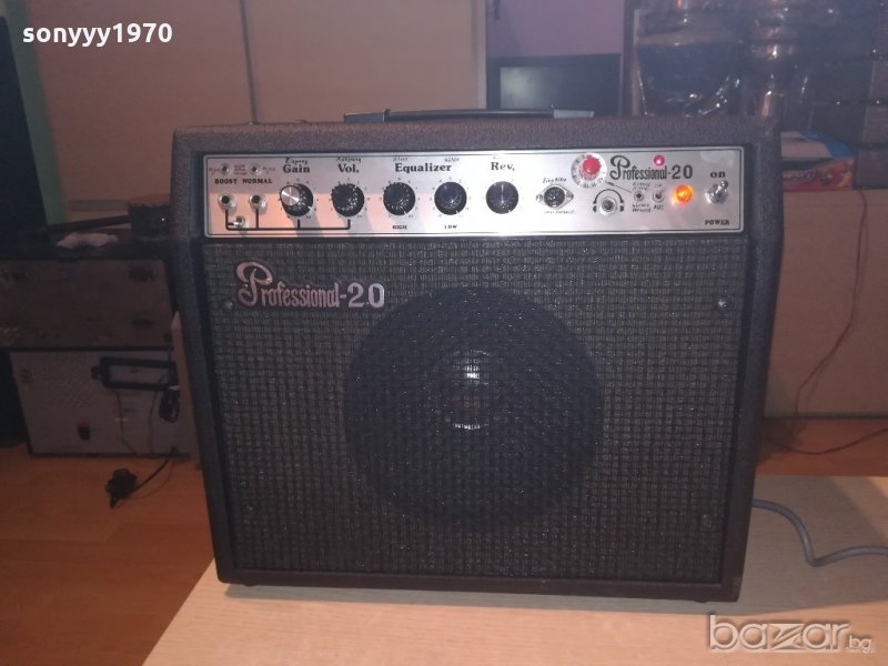 profesional 20 guitar amplifier-46х40х22см-внос швеицария, снимка 1