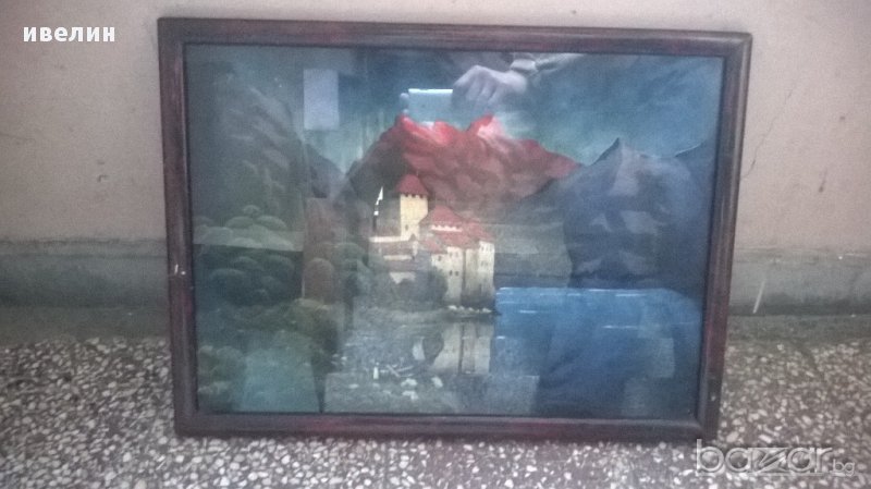 стара картина-пейзаж, снимка 1