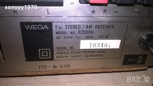 &wega r355sh-receiver 350w-w.germany-внос швеицария, снимка 16 - Ресийвъри, усилватели, смесителни пултове - 22390824