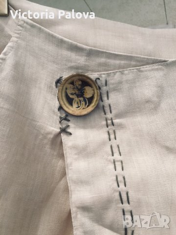 Уникална ленена пола-потури, снимка 2 - Поли - 25089353