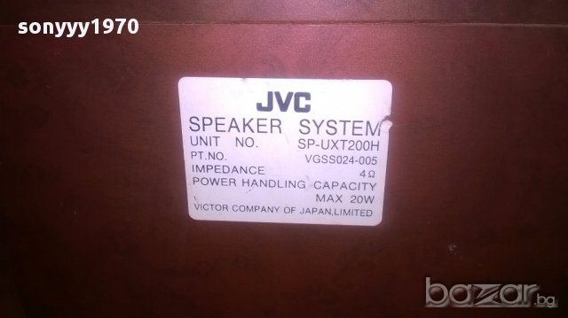 Jvc sp-uxt200h japan/4ohm-20/20/13см-внос швеицария, снимка 11 - Тонколони - 16159321