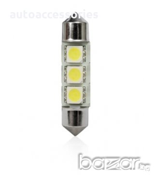  3000048335 LED Диодна Крушка C5W 11X39 12V 3 LED-4600, снимка 1 - Аксесоари и консумативи - 18467071