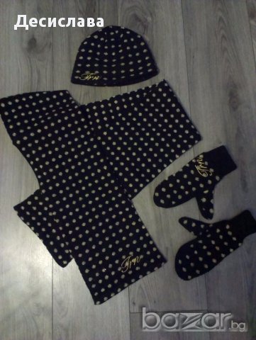 шапка,шал и ръкавици комплект, снимка 2 - Шапки - 17036859