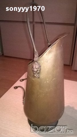 Ретро кана-с лъвски глави-33х15см-внос швеицария, снимка 7 - Антикварни и старинни предмети - 17565144