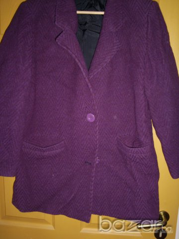 тъмно лилаво сако вълна, снимка 1