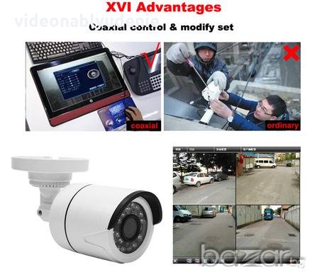 Широкоъгълна XVI AHD FULL HD 2 MPx 1080P 1920x1280 IR-CUT Водоустойчива Охранителна Камера 24 IR, снимка 9 - HD камери - 20222289