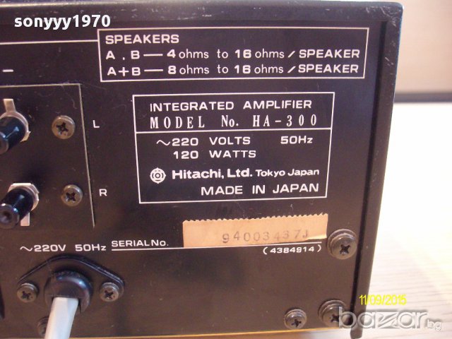 hitachi ha-300-made in japan- stereo amplifier-внос швеицария, снимка 9 - Ресийвъри, усилватели, смесителни пултове - 11862796