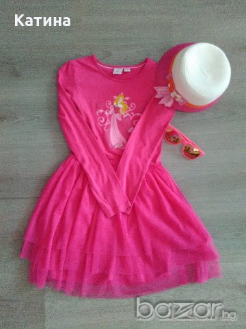 Намаление Disney красива рокля в циклама, снимка 5 - Детски рокли и поли - 18475032