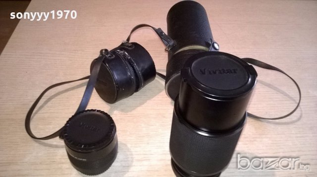 vivitar-made in japan-2бр обективи с кобури-внос англия, снимка 4 - Обективи и филтри - 19616767
