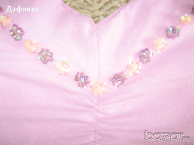 Дамска розова блуза , снимка 2 - Блузи с дълъг ръкав и пуловери - 12257447