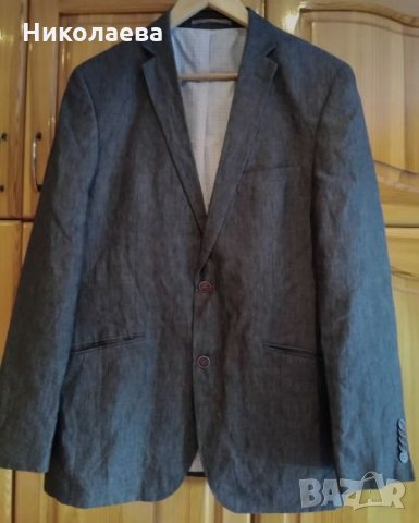 Мъжко ленено сако,L/XL