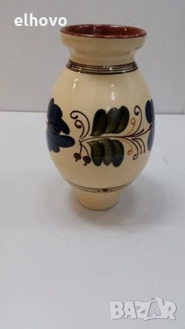 Стара керамична ваза, снимка 3 - Вази - 26147871