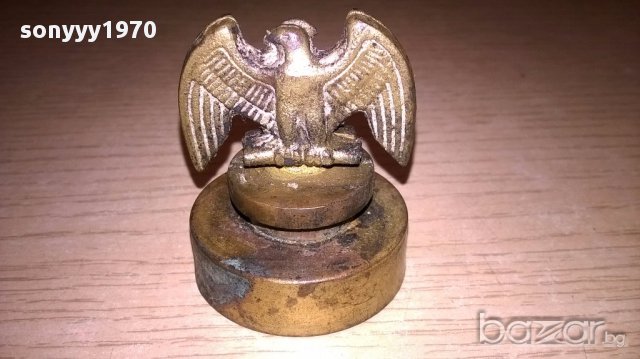 хитлериска-Ретро фигурка-немска/стара-орел 5х4см-внос швеицария, снимка 3 - Антикварни и старинни предмети - 17409770