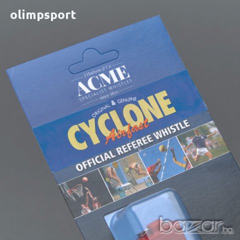 Реферска свирка ACME Cyclone 888, Оранжев нова, снимка 1