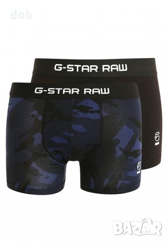 Нови мъжки боксери G-Star Tach Trunk 2 Pack Dark Blue оригинал