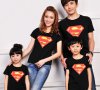МАМА, ТАТКО И АЗ! Сет мъжка, дамска и детска тениска SUPERMAN / СУПЕРМЕН! Поръчай модел С ТВОЯ ИДЕЯ