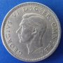  Монета Великобритания - 1/2 Крона 1947 г. Крал Джордж VI, снимка 2