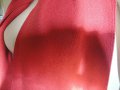 Нов кокетен червен зимен дамски шал, наметка, болеро, в цвят: бордо, снимка 7