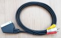 Scart - чинчове кабел, 1.5 метра, снимка 1 - Стойки, 3D очила, аксесоари - 20525298