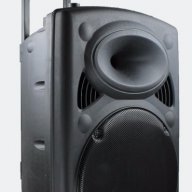 MBA 12'' за караоке с Дисплей, FM тунер, Дистанционно,Bluetooth, 2 безж. микрофона МБА, снимка 2 - Караоке - 12847767