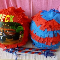 Огрооомна пинята+ подарък маска и конфети,готови за изпращане, снимка 6 - Декорация за дома - 25519754