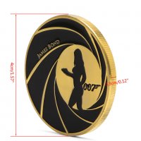 Джеймс Бонд 007 Сувенирна монета  James Bond, Agent 007, снимка 13 - Нумизматика и бонистика - 20830461