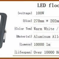 LED прожектори 50W 100W 220V 12-85V, снимка 11 - Прожектори - 22807185
