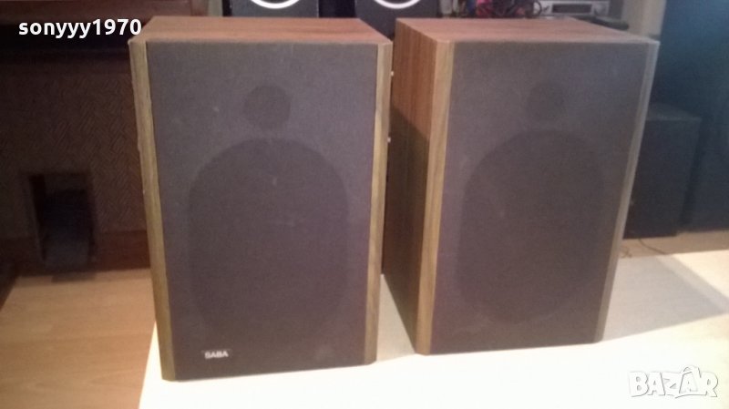 saba b150 hifi 2x50w/8ohm-38х25х21см-внос швеицария, снимка 1