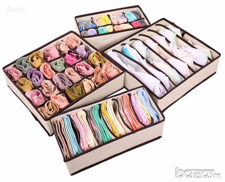 1751 4бр Органайзери за бельо,чорапи,сутиени и др., снимка 1