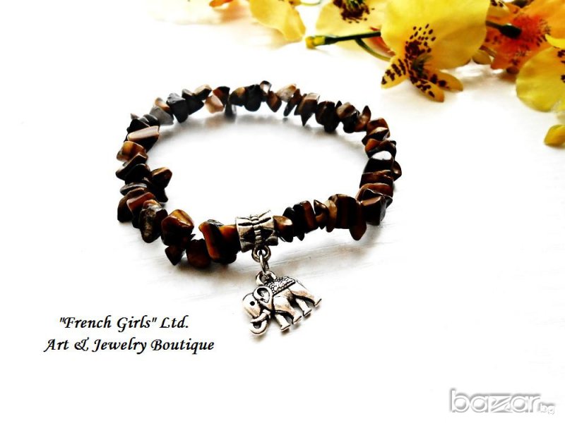 ГРИВНА ТИГРОВО ОКО - ДРЕБЕН ЧИПС, снимка 1