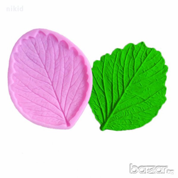 широко листо релефно силиконов молд форма декорация торта фондан шоколад и др., снимка 1