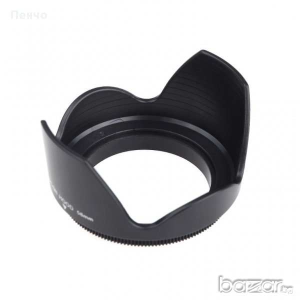 Сенник за обектив на фотоапарат dc-sn hood 58mm Flower Shape Lens Hood Screw Mount Petal Crown, снимка 1