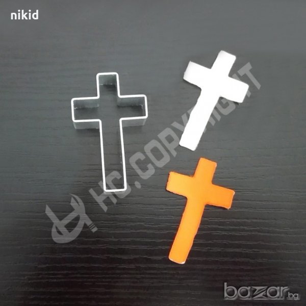 кръст метален резец форма украса бисквитки фондан, снимка 1