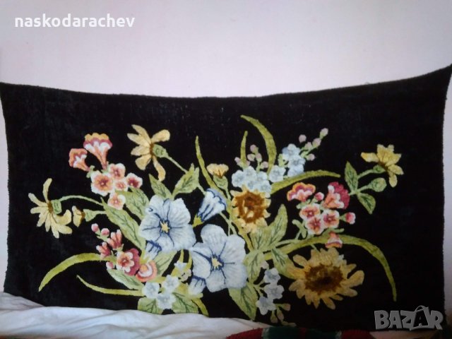 Кафьор за стена плюш декор цветя, снимка 5 - Антикварни и старинни предмети - 25553929