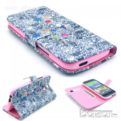 Нов флип кейс от кожа за HTC ONE M8, снимка 6 - Калъфи, кейсове - 11089171