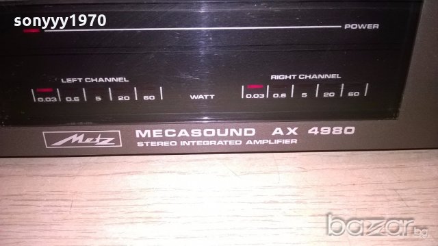 metz mecasound ax4980 high fidelity-amplifier-внос швеицария, снимка 9 - Ресийвъри, усилватели, смесителни пултове - 18542792
