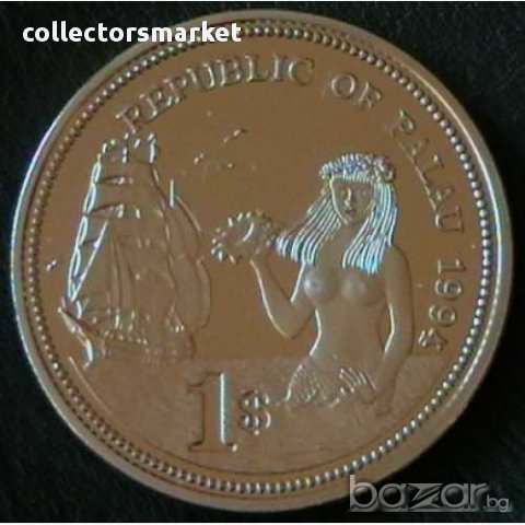 1 долар 1994, Палау, снимка 1 - Нумизматика и бонистика - 15827152