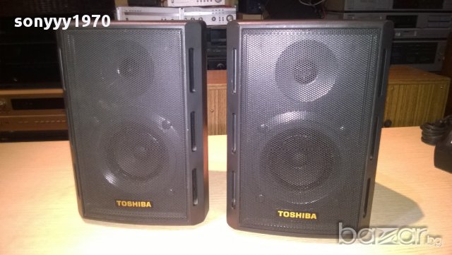 toshiba-тонколони-2 броя-24/16/12см-внос швеицария, снимка 3 - Тонколони - 10514922
