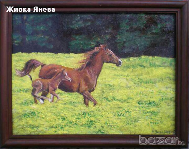 Картина "Коне", снимка 2 - Картини - 17084694