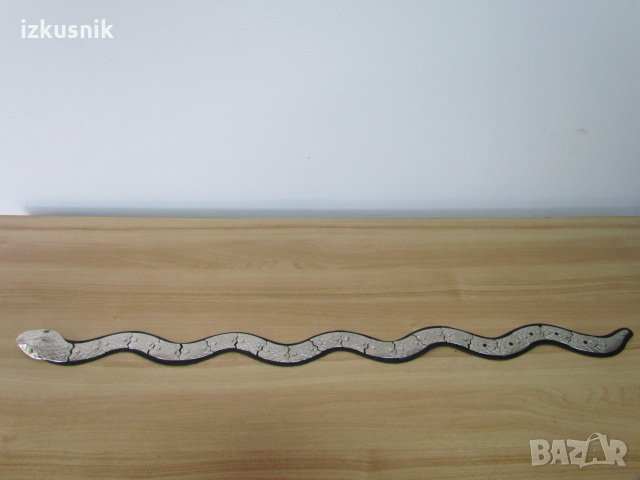 Артистичен колан змия - метал и кожа, снимка 4 - Колани - 24679100