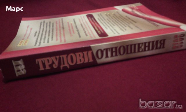 ТРУДОВИ ОТНОШЕНИЯ 2012 , снимка 4 - Специализирана литература - 14270041