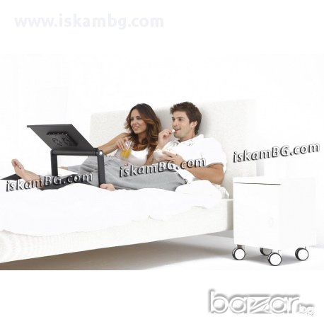 Алуминиева масичка за леглло Т8 - КОД 0715, снимка 2 - Лаптоп аксесоари - 13468083