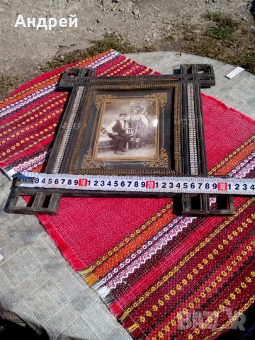 Старинна снимка,рамка #5, снимка 6 - Антикварни и старинни предмети - 22998335