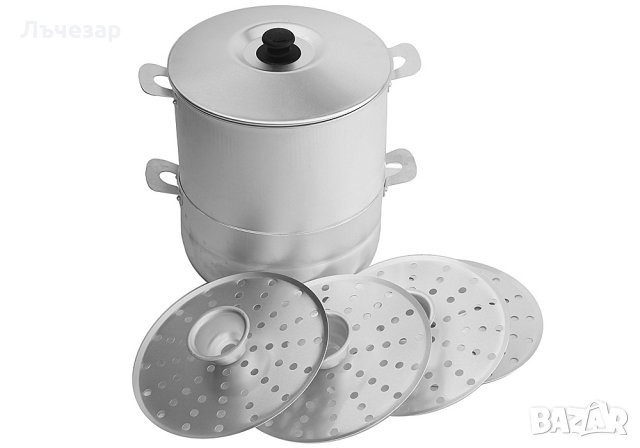 Уред за готвене на пара (мантоварка), снимка 4 - Съдове за готвене - 23722956