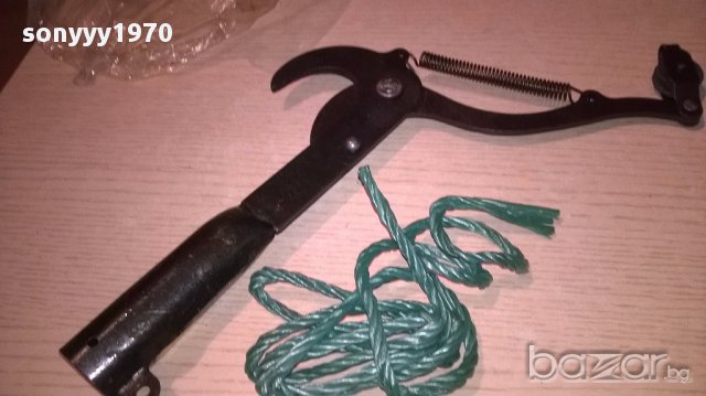 Нова ножица за клони с въже за рязане от разстояние 34см, снимка 3 - Градински инструменти - 17658153